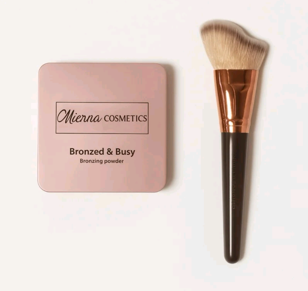 BUNDLE - Mienna Bronzer Bundle - Compact Bronzer Powder & Sculpting Brush