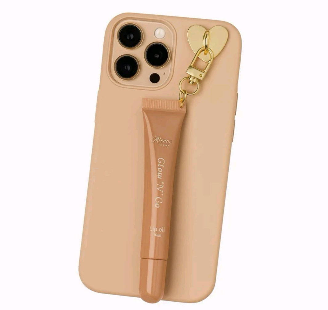 Mienna Cosmetics Embellished Glow N Go Clear Lip Oil 10ml Non-Sticky Hydrating Lip Oil 8 flavours Choose Your Flavour (Phone & Phone Case Not Included)