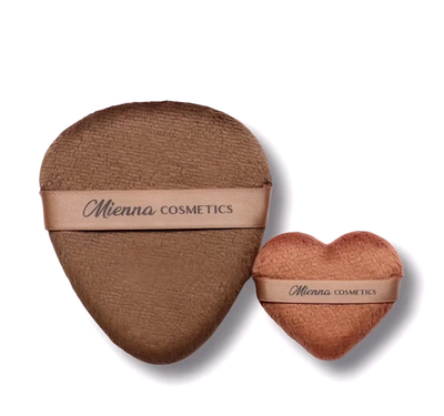 Mienna Cosmetics Powder Puff Duo - For Flawless Makeup