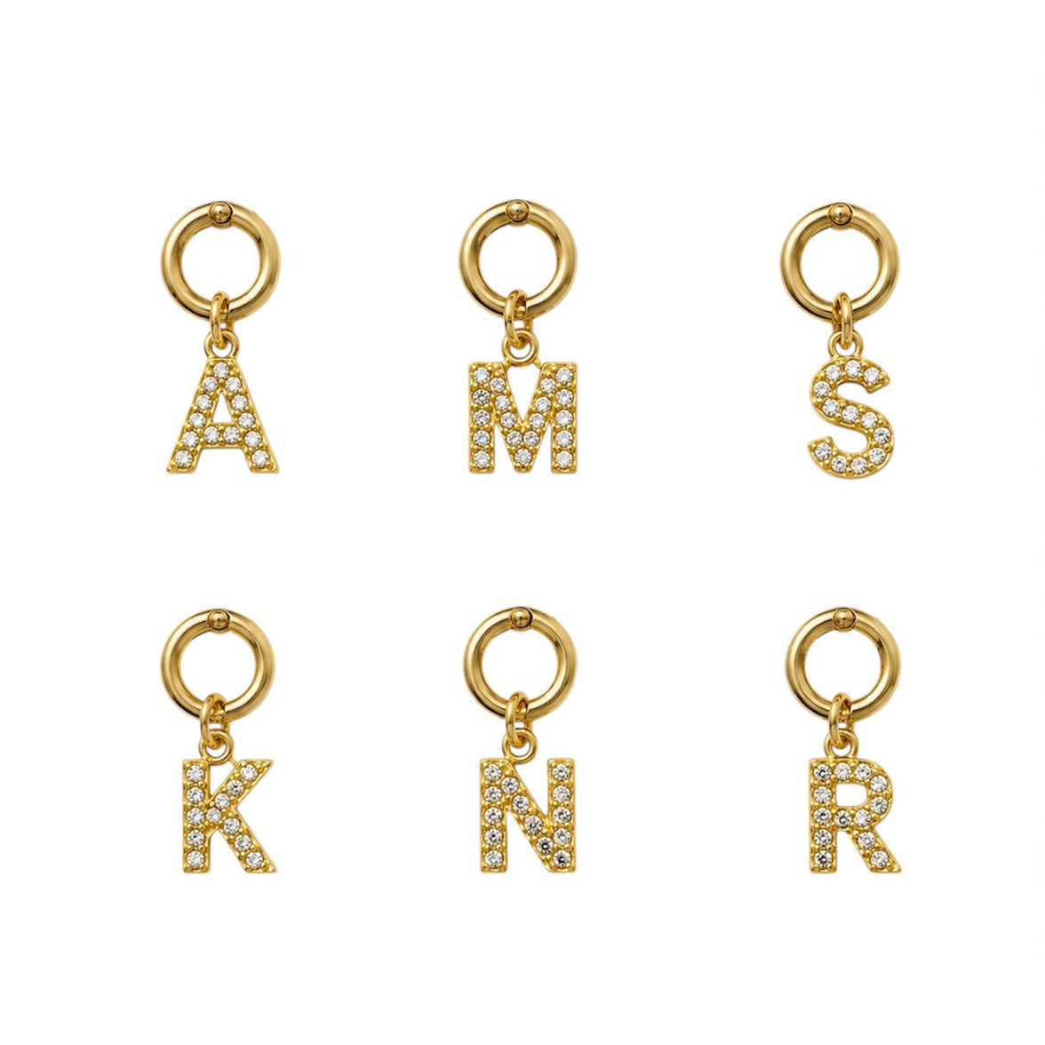 Mienna Initial Charm - Elegant Personalised Initial Charm for Accessories and Gifts
