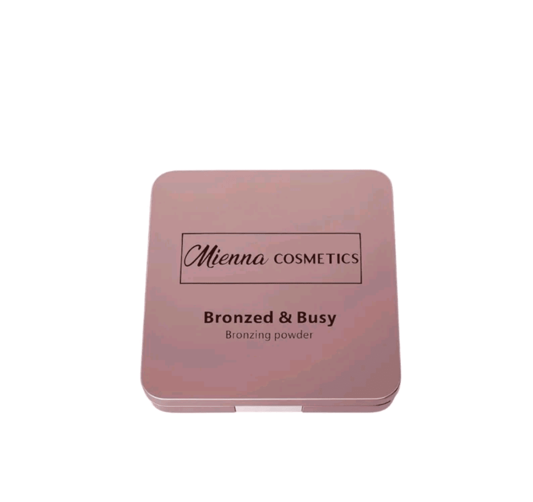 BUNDLE - Mienna Bronzer Bundle - Compact Bronzer Powder & Sculpting Brush - Mienna cosmetics Ltd