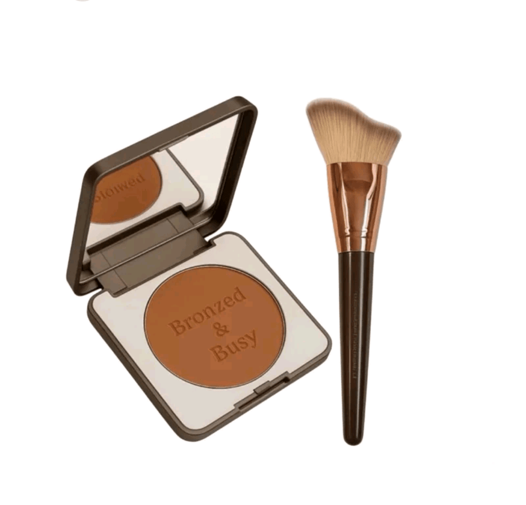 BUNDLE - Mienna Bronzer Bundle - Compact Bronzer Powder & Sculpting Brush - Mienna cosmetics Ltd