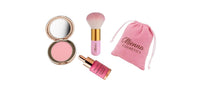Mienna Blush Me Up Duo - Bundle Makeup Cosmetic Powder & Liquid Blush, With Brush And Bag - Mienna cosmetics Ltd