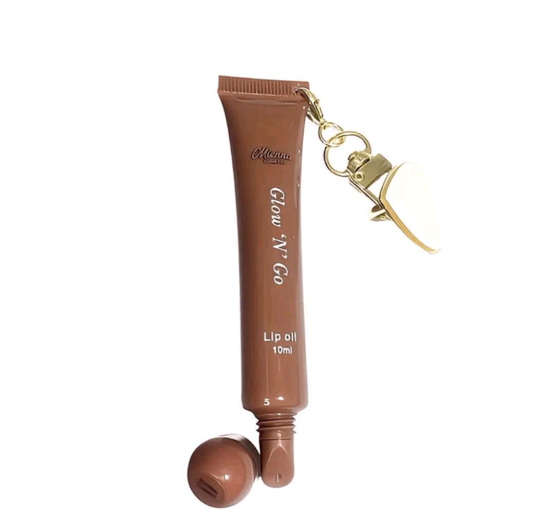 Mienna Cosmetics Embellished Glow N Go Lip Oil 10ml Non - Sticky Hydrating Lip Oil 8 flavours Choose Your Flavour
