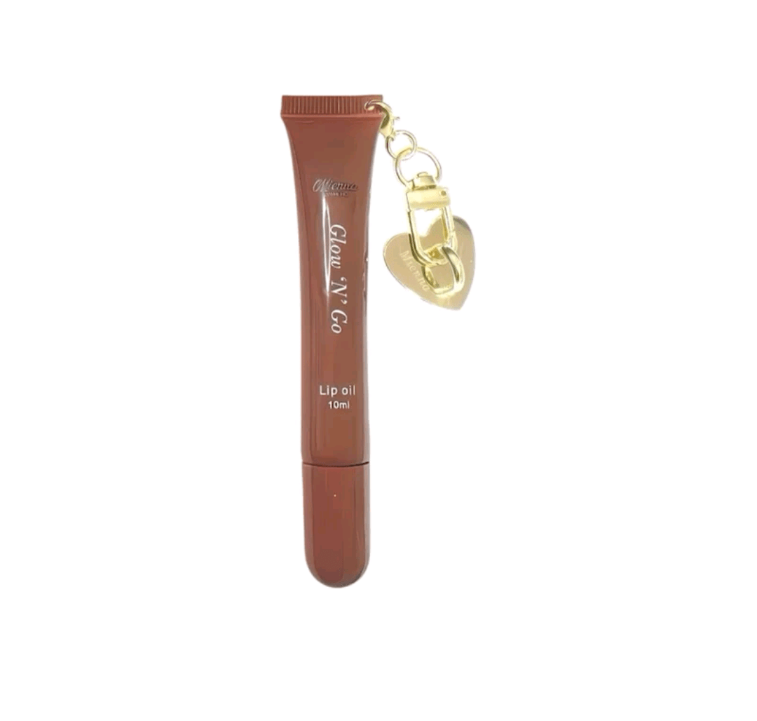 Mienna Cosmetics Embellished Glow N Go  Lip Oil 10ml Non - Sticky Hydrating Lip Oil 8 flavours Choose Your Flavour