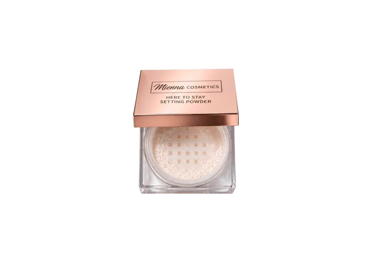 Mienna Cosmetics HERE TO STAY Talc-Free Loose Setting Powder Weightless Blurring Mattifying - Mienna cosmetics Ltd