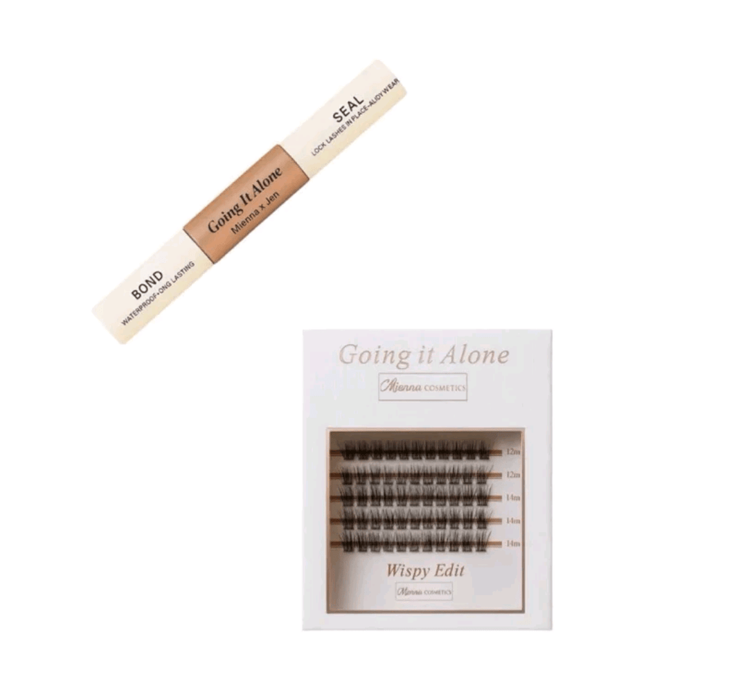 Mienna - Going it Alone Cluster Lash Bundle Eyelashes Makeup Pack Cosmetic - Mienna cosmetics Ltd