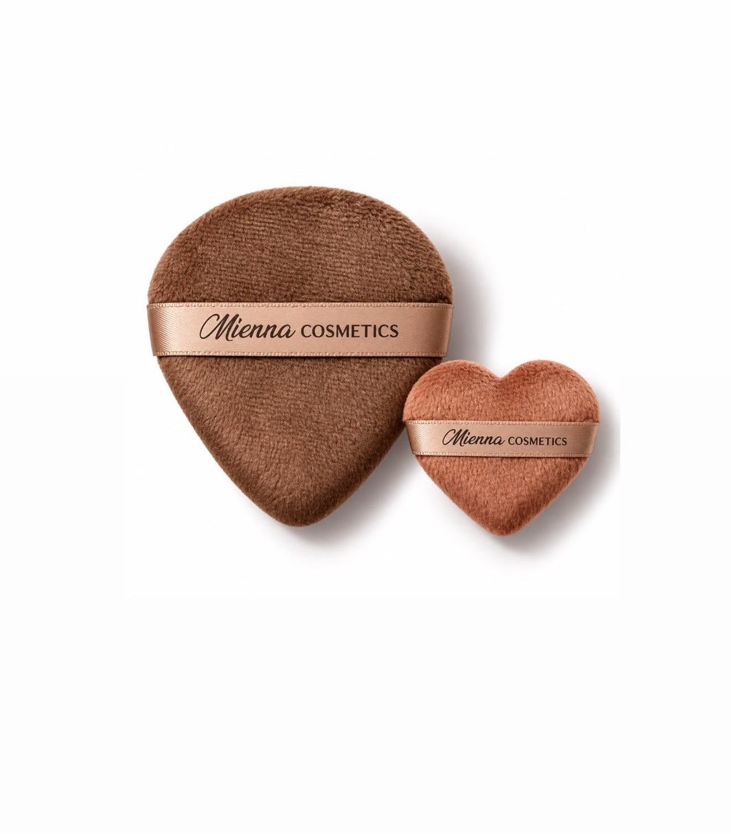Mienna Cosmetics Powder Puff Duo - For Flawless Makeup - Mienna cosmetics Ltd