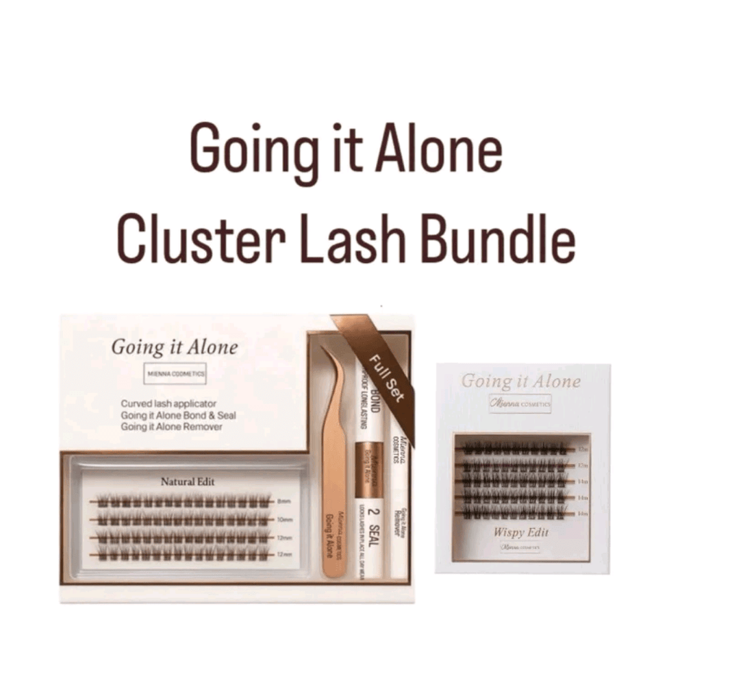 Mienna - Going it Alone Cluster Lash Bundle Eyelashes Makeup Pack Cosmetic - Mienna cosmetics Ltd