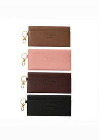 Mienna Icon Pouch - Smooth Faux Leather Storage for Makeup & Skincare - Chic & Functional Everyday Essential with Gold Clasp Detail - Mienna cosmetics Ltd