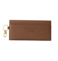 Mienna Icon Pouch - Smooth Faux Leather Storage for Makeup & Skincare - Chic & Functional Everyday Essential with Gold Clasp Detail - Mienna cosmetics Ltd