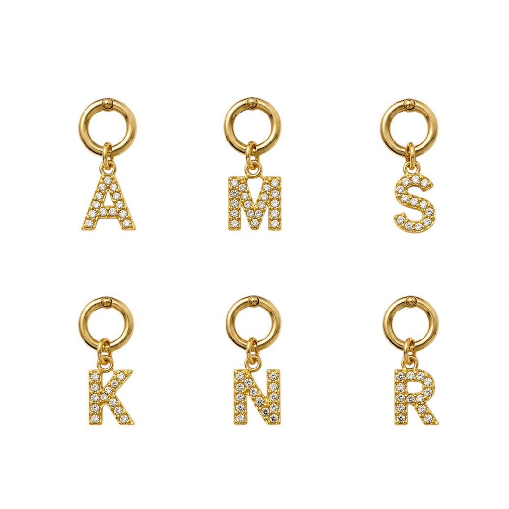 Mienna Initial Charm - Elegant Personalised Initial Charm for Accessories and Gifts - Mienna cosmetics Ltd