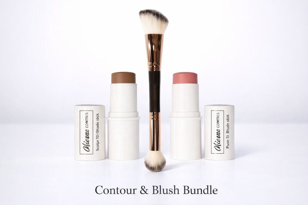 Mienna Lift & Sculpt Bundle Blush Brush Contour - Perfect for Contouring and Blushing Cosmetic Makeup Flawless
